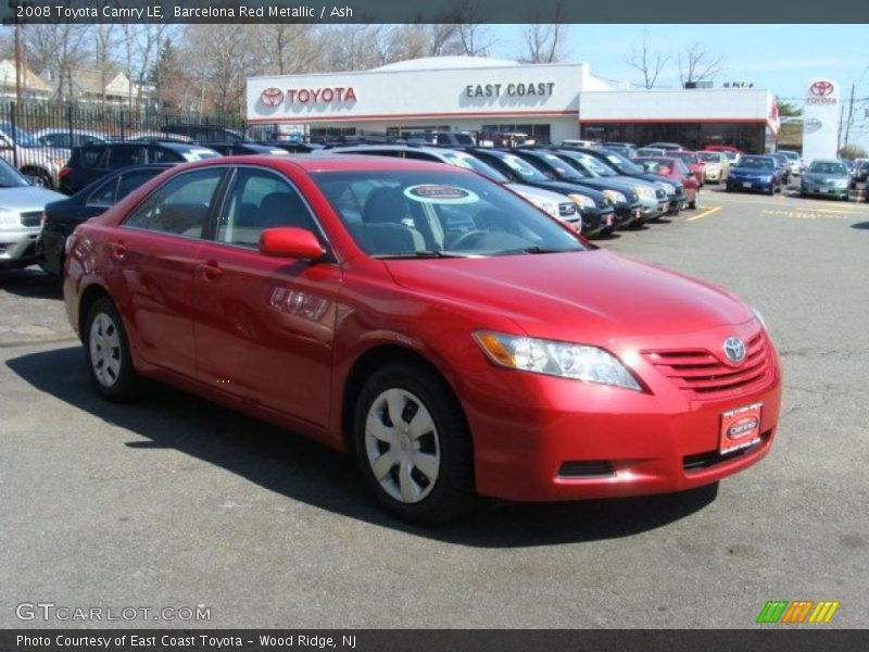 Barcelona Red Metallic / Ash 2008 Toyota Camry LE