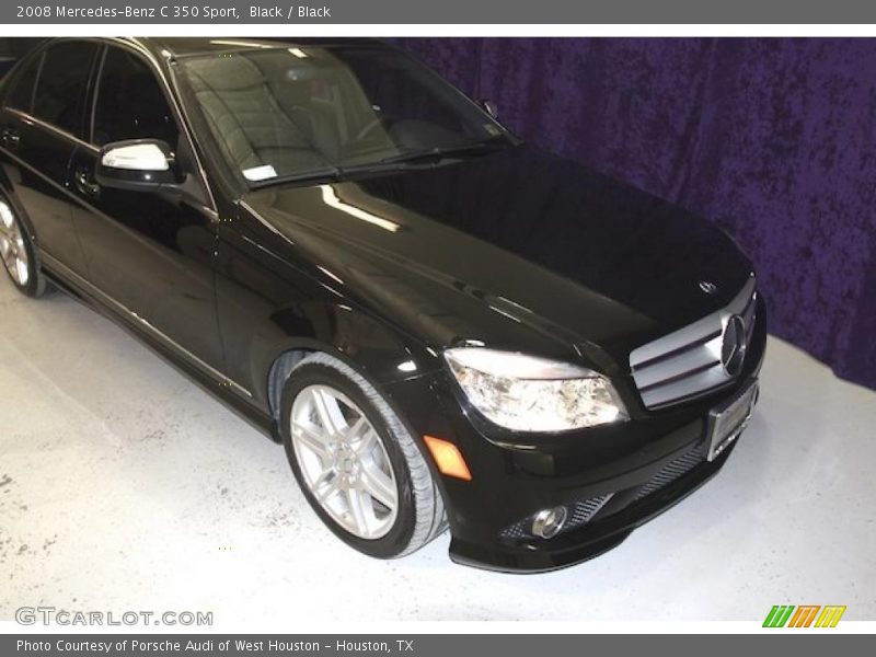 Black / Black 2008 Mercedes-Benz C 350 Sport