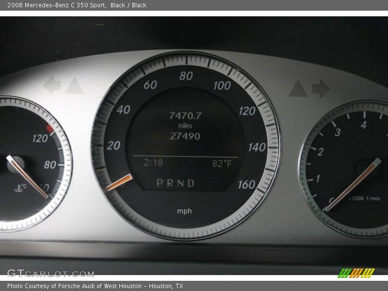 Black / Black 2008 Mercedes-Benz C 350 Sport