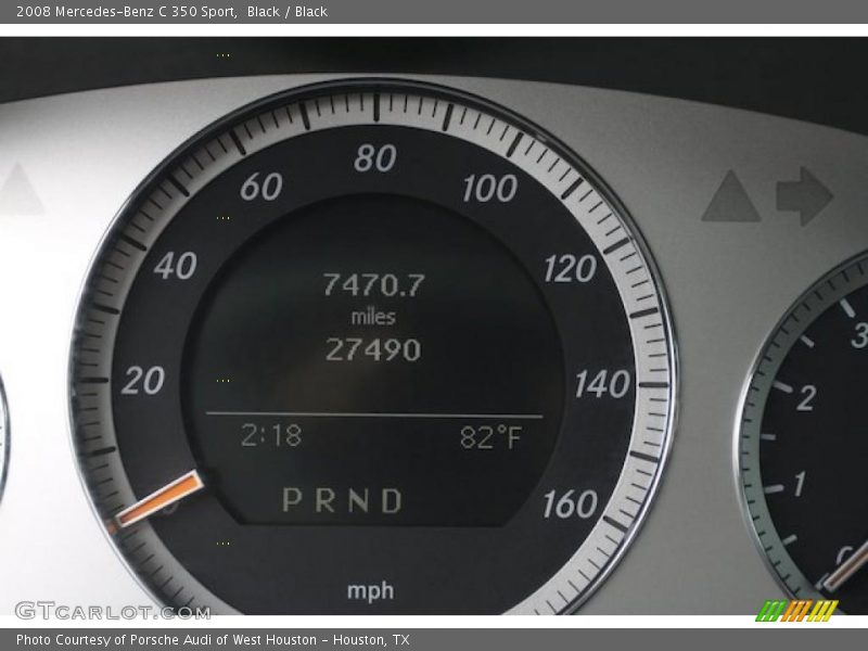 Black / Black 2008 Mercedes-Benz C 350 Sport