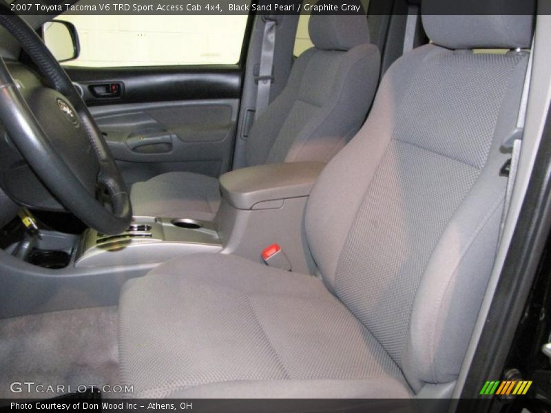 Black Sand Pearl / Graphite Gray 2007 Toyota Tacoma V6 TRD Sport Access Cab 4x4