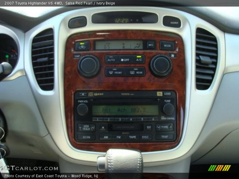 Salsa Red Pearl / Ivory Beige 2007 Toyota Highlander V6 4WD