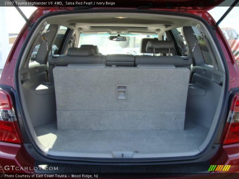 Salsa Red Pearl / Ivory Beige 2007 Toyota Highlander V6 4WD