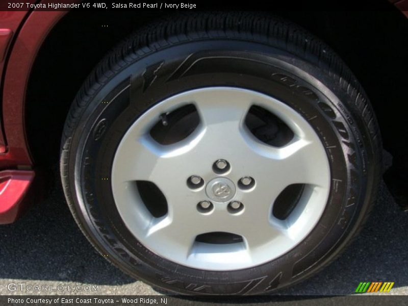 Salsa Red Pearl / Ivory Beige 2007 Toyota Highlander V6 4WD