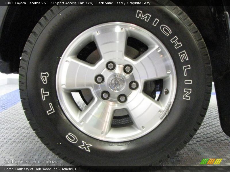 Black Sand Pearl / Graphite Gray 2007 Toyota Tacoma V6 TRD Sport Access Cab 4x4