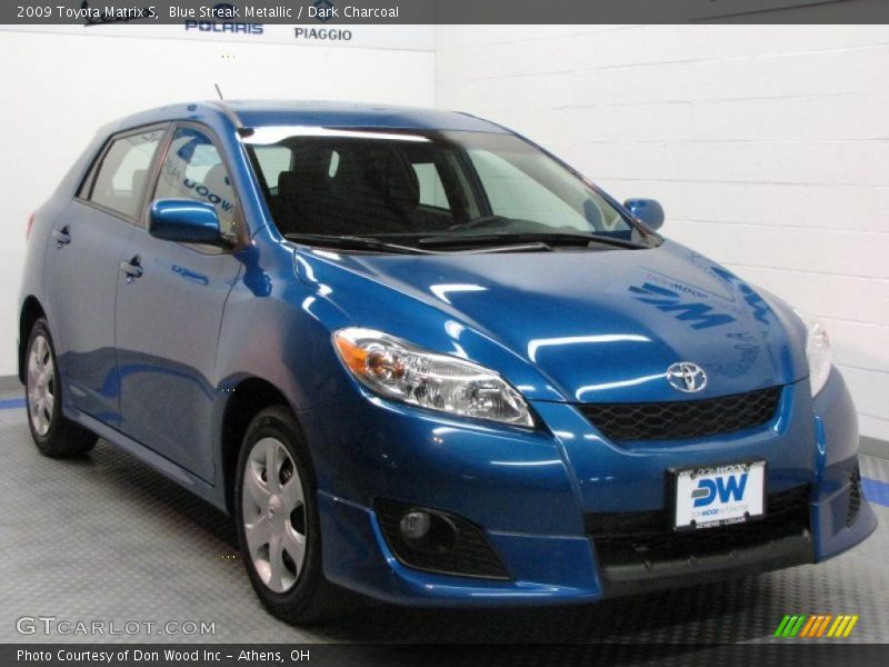 Blue Streak Metallic / Dark Charcoal 2009 Toyota Matrix S