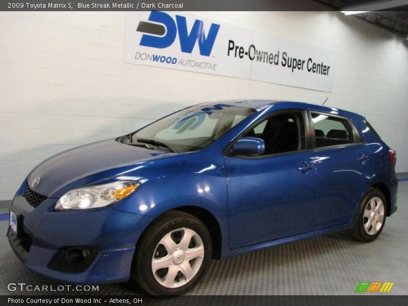 Blue Streak Metallic / Dark Charcoal 2009 Toyota Matrix S