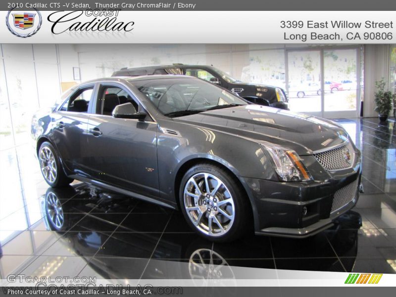 Thunder Gray ChromaFlair / Ebony 2010 Cadillac CTS -V Sedan