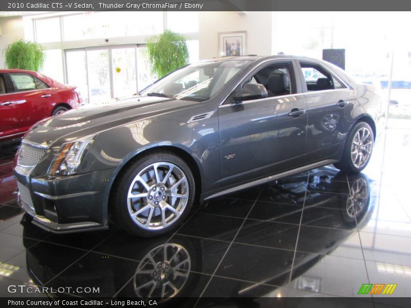 Thunder Gray ChromaFlair / Ebony 2010 Cadillac CTS -V Sedan