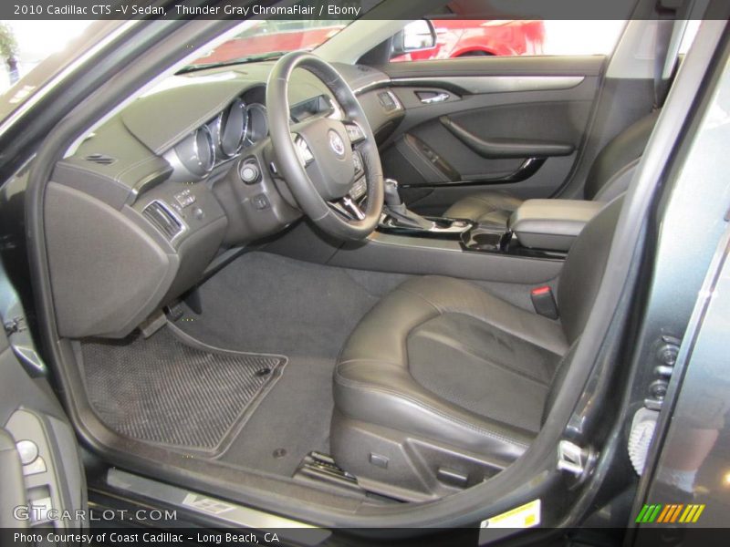 Thunder Gray ChromaFlair / Ebony 2010 Cadillac CTS -V Sedan