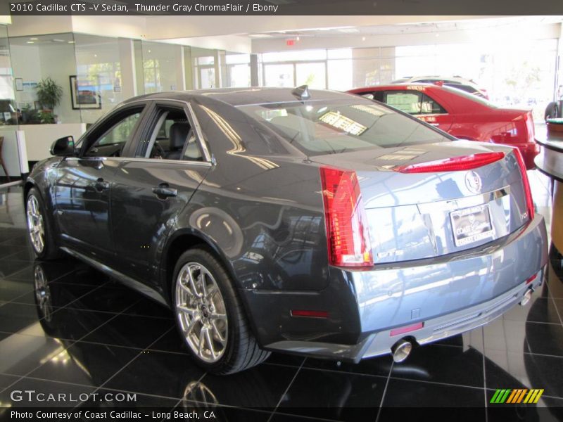 Thunder Gray ChromaFlair / Ebony 2010 Cadillac CTS -V Sedan
