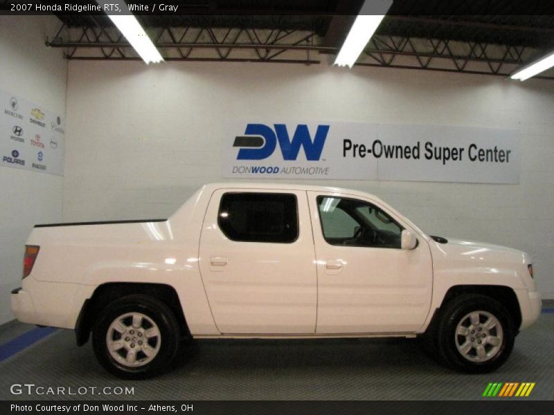 White / Gray 2007 Honda Ridgeline RTS