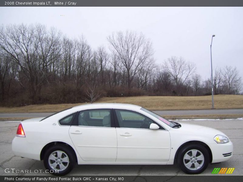 White / Gray 2008 Chevrolet Impala LT