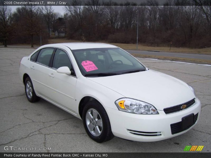 White / Gray 2008 Chevrolet Impala LT