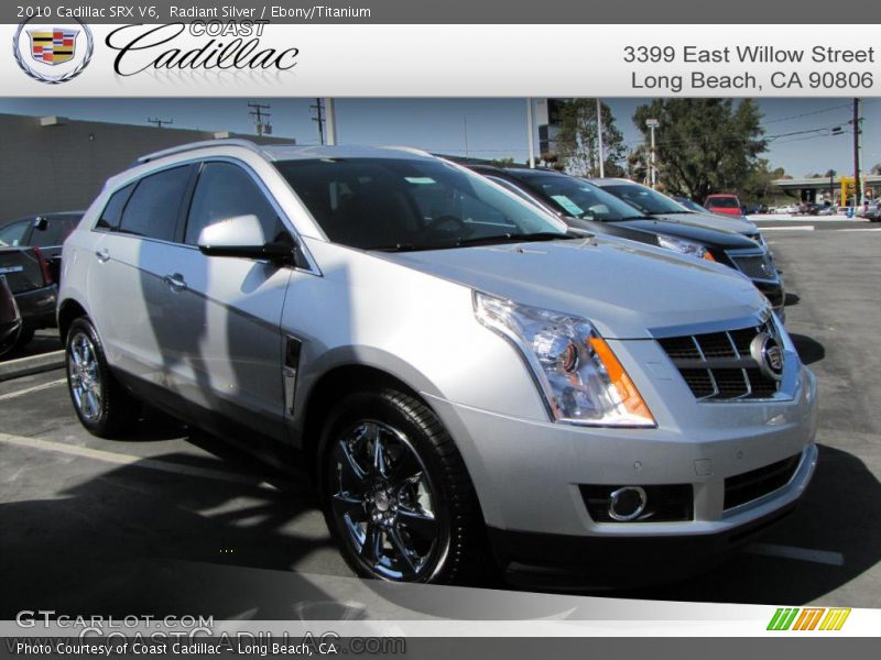 Radiant Silver / Ebony/Titanium 2010 Cadillac SRX V6