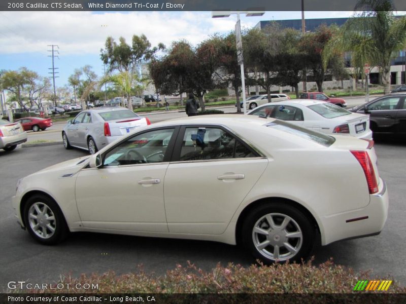 White Diamond Tri-Coat / Ebony 2008 Cadillac CTS Sedan