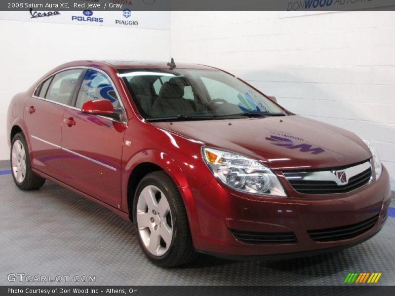 Red Jewel / Gray 2008 Saturn Aura XE