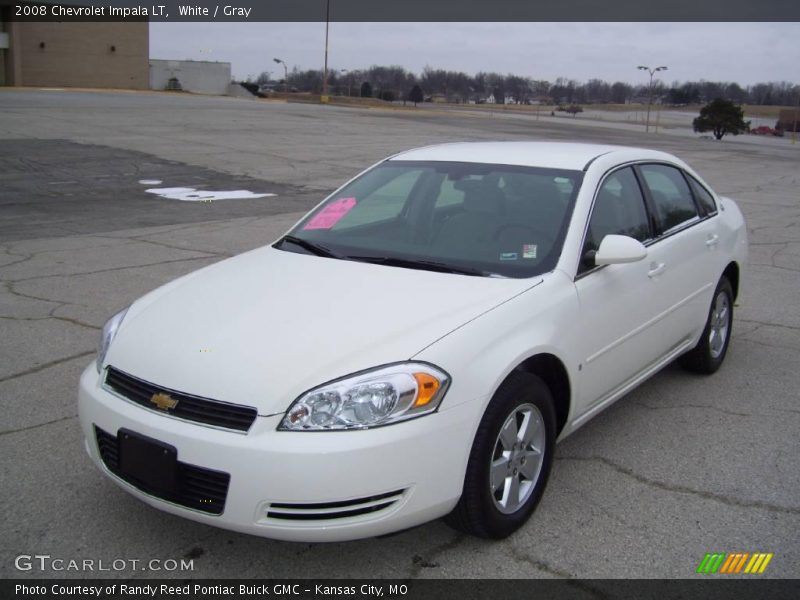 White / Gray 2008 Chevrolet Impala LT