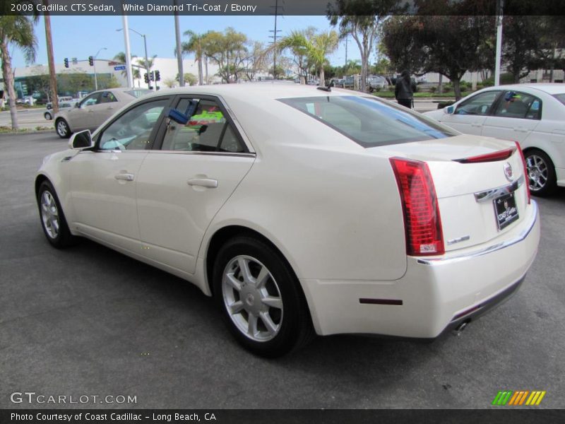 White Diamond Tri-Coat / Ebony 2008 Cadillac CTS Sedan