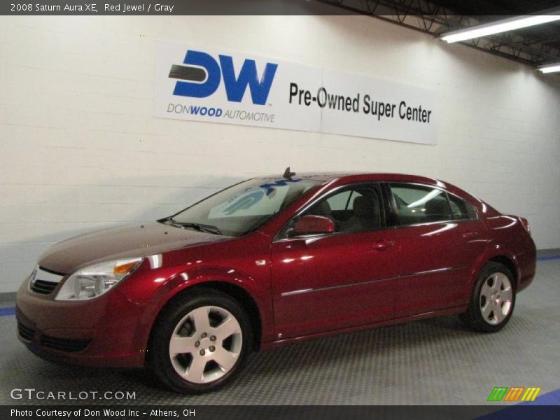 Red Jewel / Gray 2008 Saturn Aura XE
