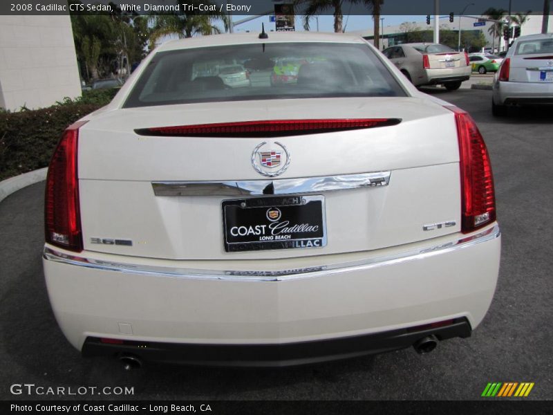 White Diamond Tri-Coat / Ebony 2008 Cadillac CTS Sedan