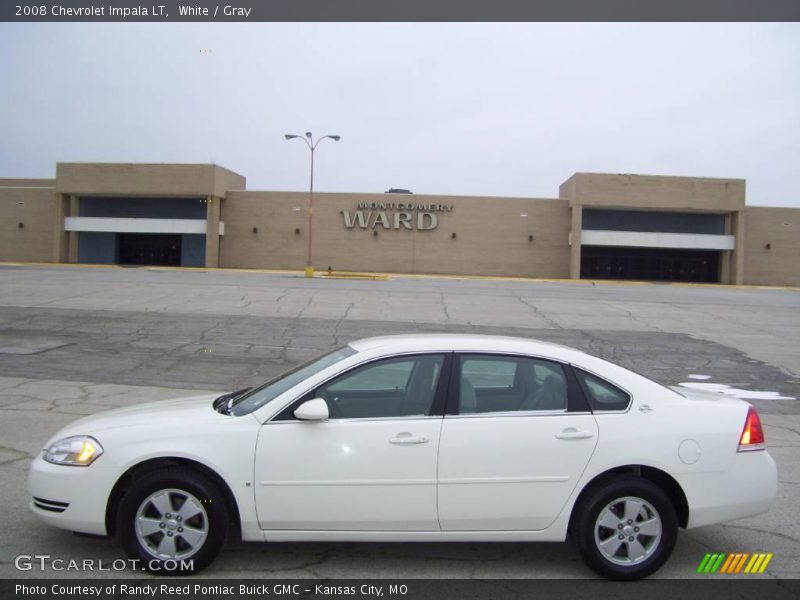 White / Gray 2008 Chevrolet Impala LT