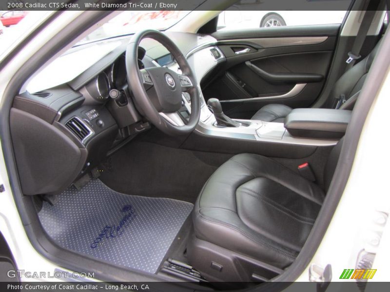 White Diamond Tri-Coat / Ebony 2008 Cadillac CTS Sedan