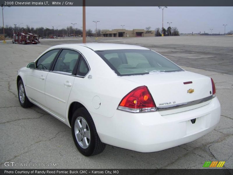 White / Gray 2008 Chevrolet Impala LT