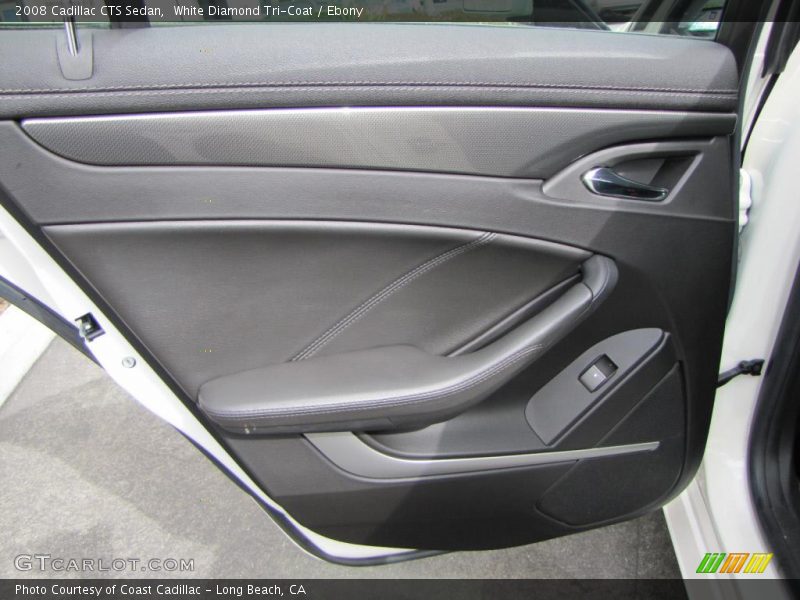 White Diamond Tri-Coat / Ebony 2008 Cadillac CTS Sedan