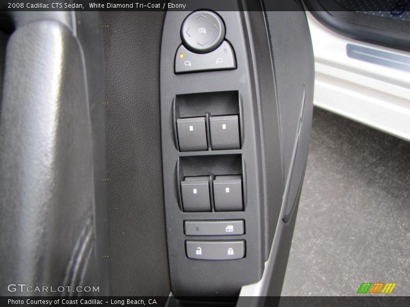 White Diamond Tri-Coat / Ebony 2008 Cadillac CTS Sedan