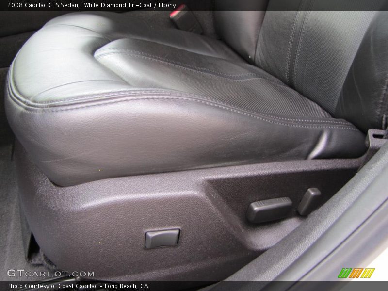 White Diamond Tri-Coat / Ebony 2008 Cadillac CTS Sedan