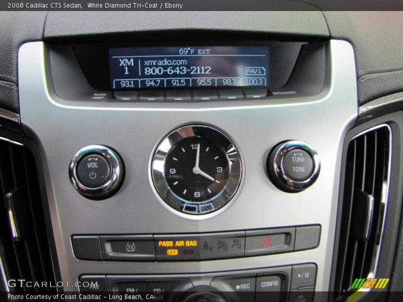 White Diamond Tri-Coat / Ebony 2008 Cadillac CTS Sedan