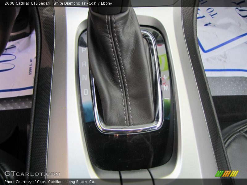 White Diamond Tri-Coat / Ebony 2008 Cadillac CTS Sedan
