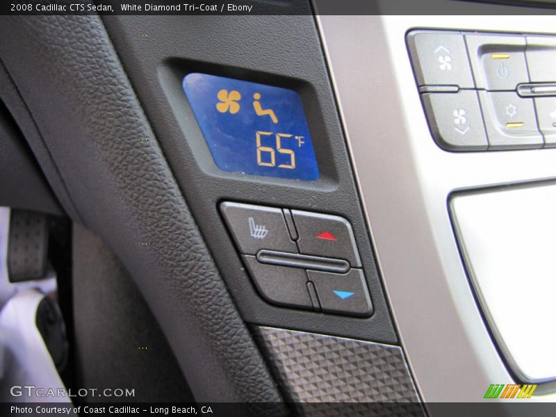White Diamond Tri-Coat / Ebony 2008 Cadillac CTS Sedan
