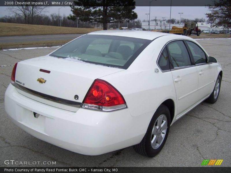 White / Gray 2008 Chevrolet Impala LT