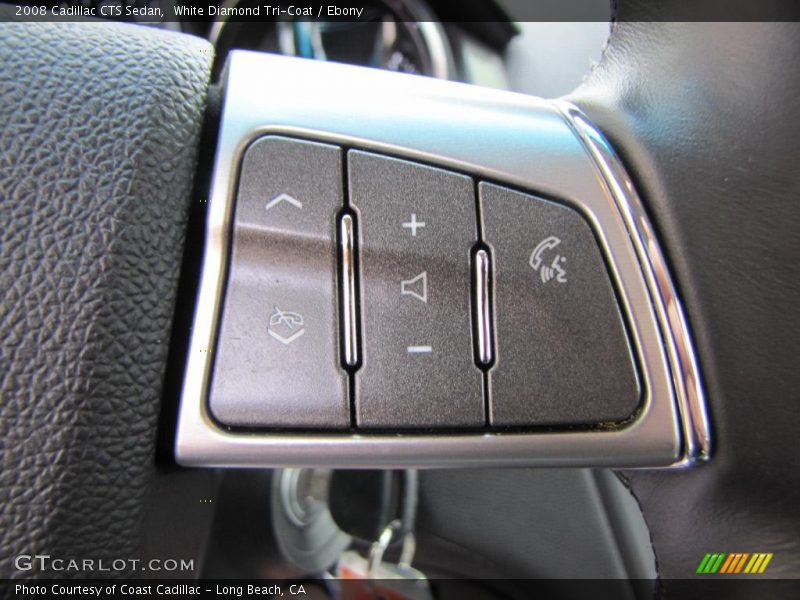 White Diamond Tri-Coat / Ebony 2008 Cadillac CTS Sedan
