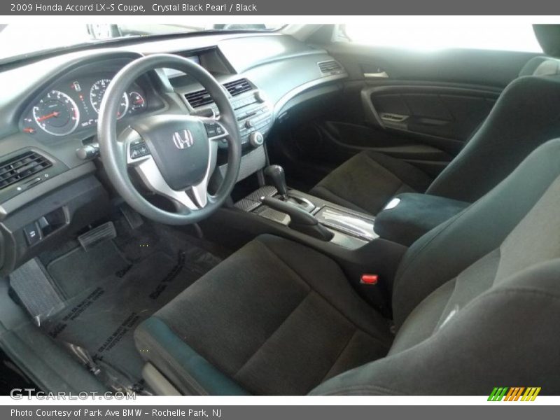 Crystal Black Pearl / Black 2009 Honda Accord LX-S Coupe