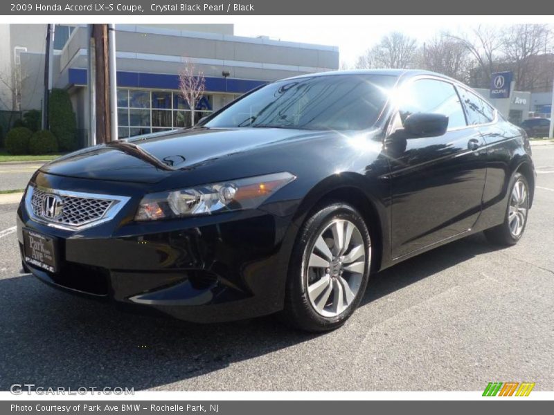 Crystal Black Pearl / Black 2009 Honda Accord LX-S Coupe