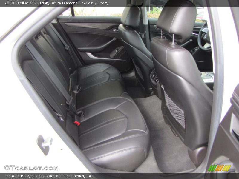 White Diamond Tri-Coat / Ebony 2008 Cadillac CTS Sedan