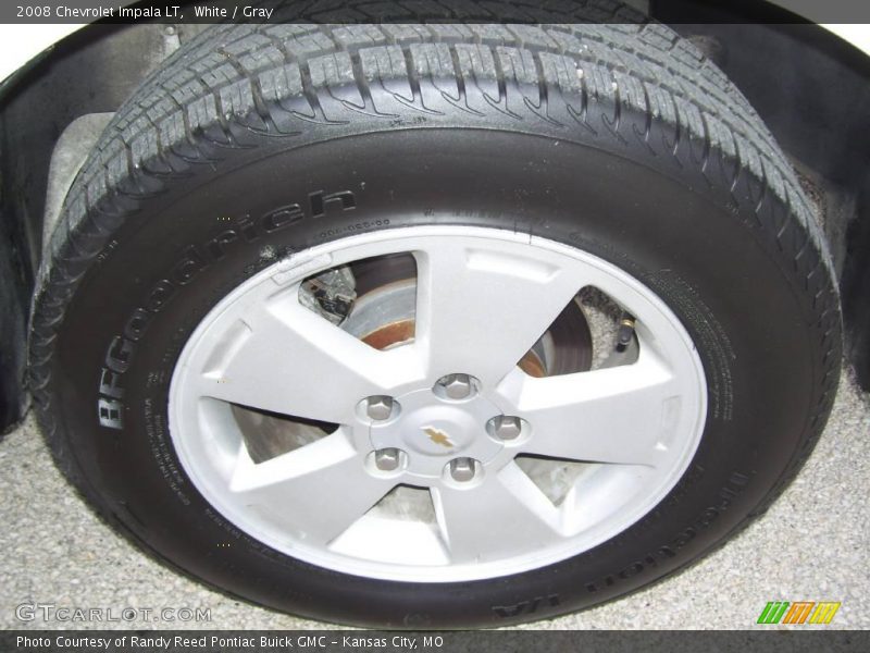 White / Gray 2008 Chevrolet Impala LT