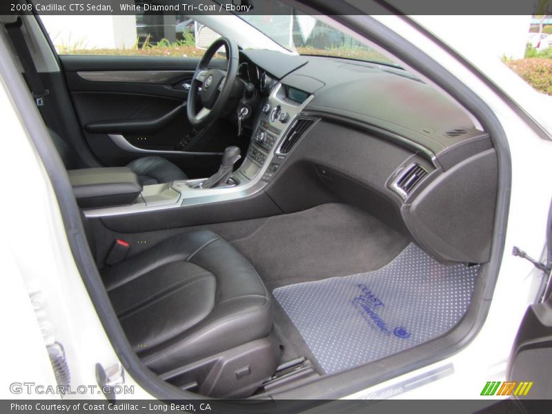 White Diamond Tri-Coat / Ebony 2008 Cadillac CTS Sedan
