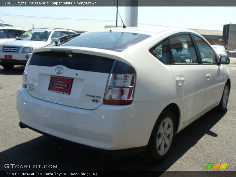 Super White / Ivory/Brown 2005 Toyota Prius Hybrid