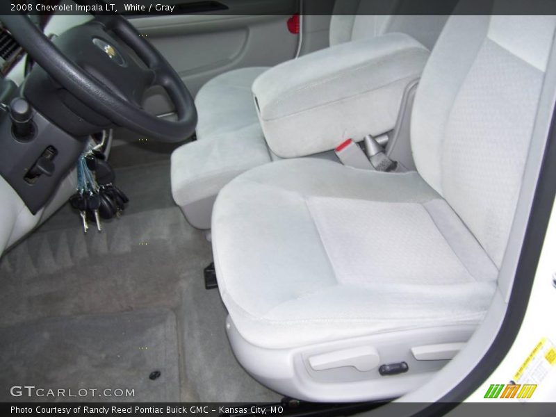 White / Gray 2008 Chevrolet Impala LT