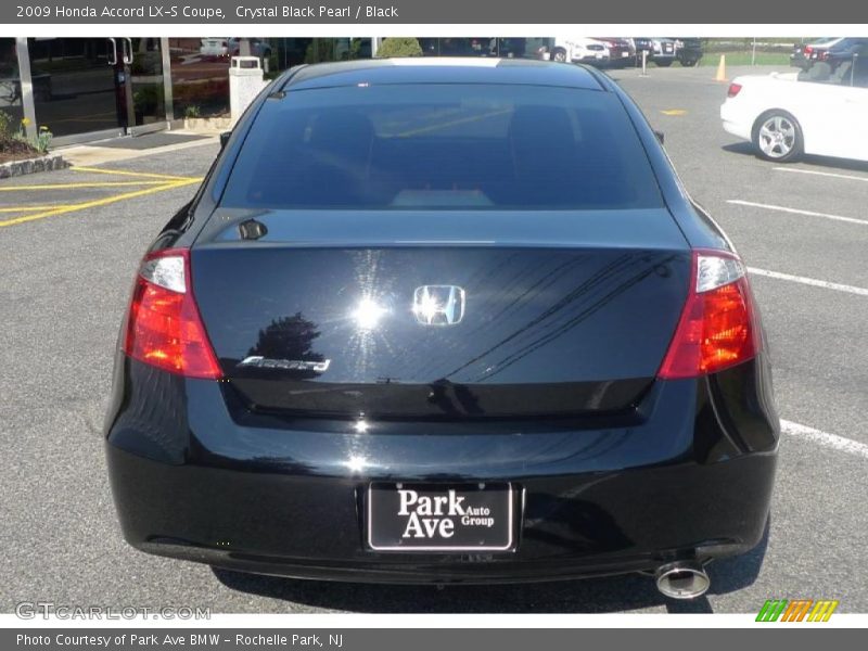 Crystal Black Pearl / Black 2009 Honda Accord LX-S Coupe