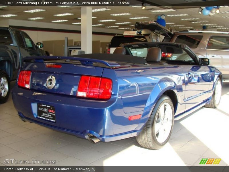 Vista Blue Metallic / Charcoal 2007 Ford Mustang GT Premium Convertible