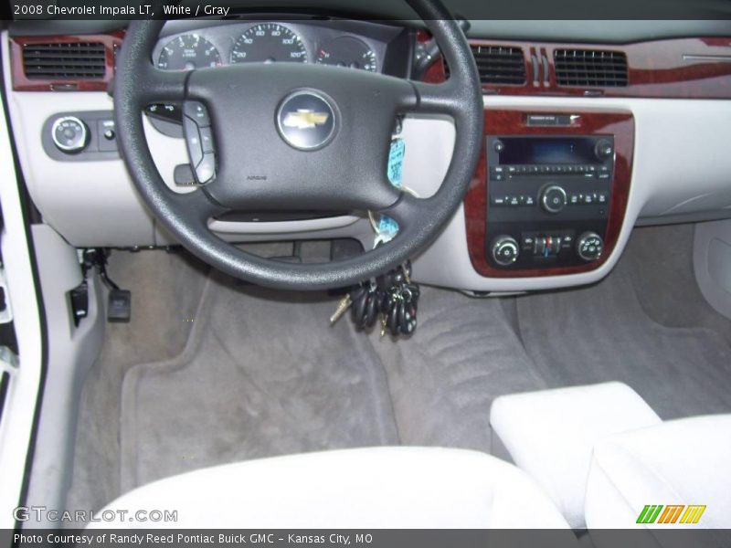 White / Gray 2008 Chevrolet Impala LT
