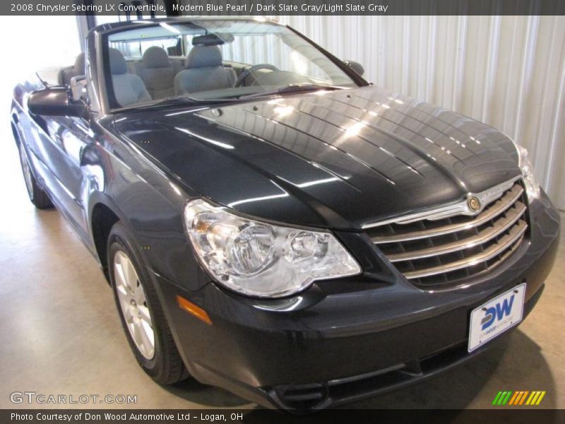 Modern Blue Pearl / Dark Slate Gray/Light Slate Gray 2008 Chrysler Sebring LX Convertible