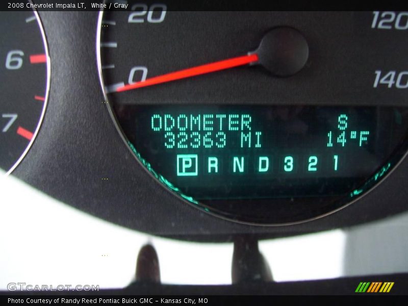 White / Gray 2008 Chevrolet Impala LT