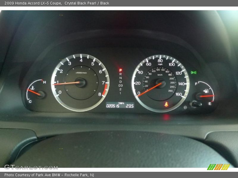 Crystal Black Pearl / Black 2009 Honda Accord LX-S Coupe