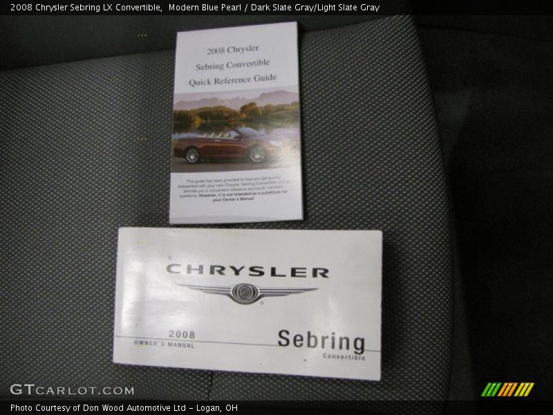 Modern Blue Pearl / Dark Slate Gray/Light Slate Gray 2008 Chrysler Sebring LX Convertible